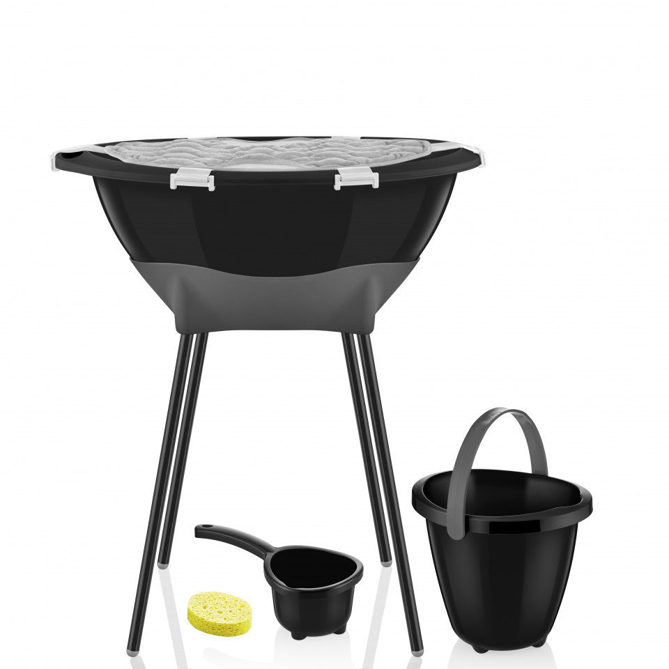 Set cadita de baie BabyJem Elegant (Culoare: Turcoaz) - Negru [ps:2c708e83-3c55-40f8-a3ac-afaa749bee31]