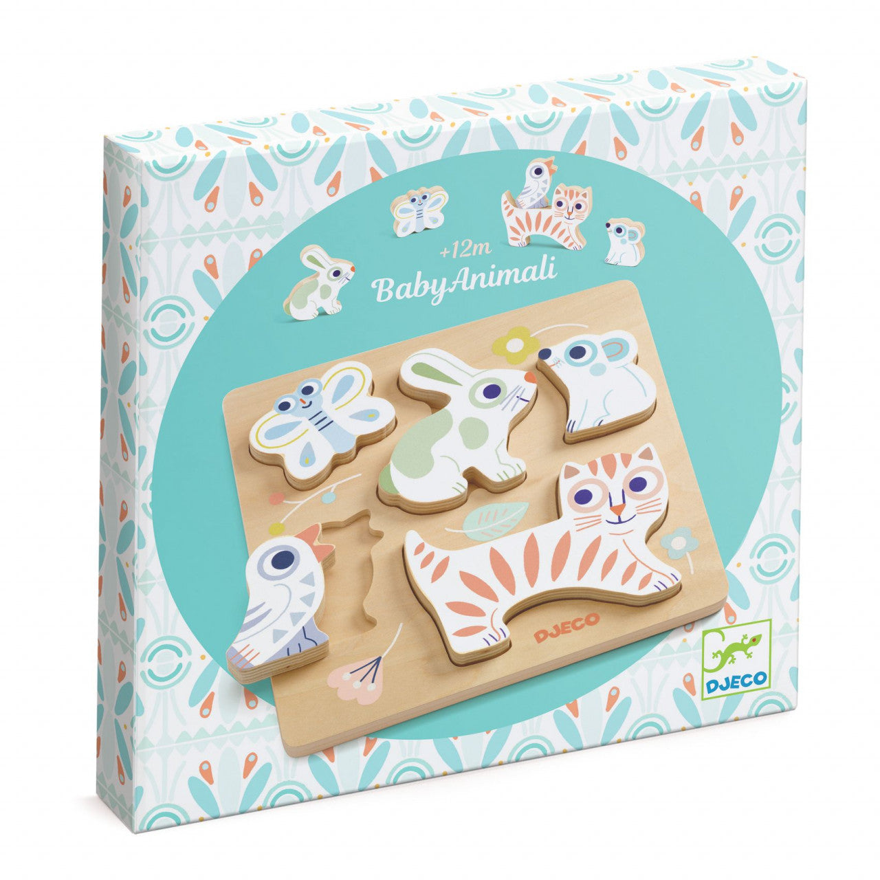Puzzle din lemn BabyAnimali, Djeco - Imagine 1 [ps:189ac896-2ae4-4941-9c4b-77fb4e8bc013]