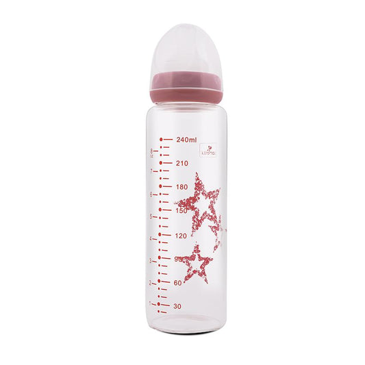 Biberon Lorelli din Sticlă Anticolici, 240 ml, Pink - Pink (1) [ps:99ef8c69-9a0d-4c8c-8ae6-d0ce013c28be]