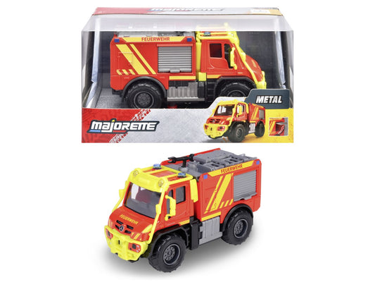 MAJORETTE MASINA METALICA DE POMPIERI MERCEDES UNIMOG - Imagine 1 [ps:e5f38555-f876-47f7-aa87-d5fbac0e14ab]