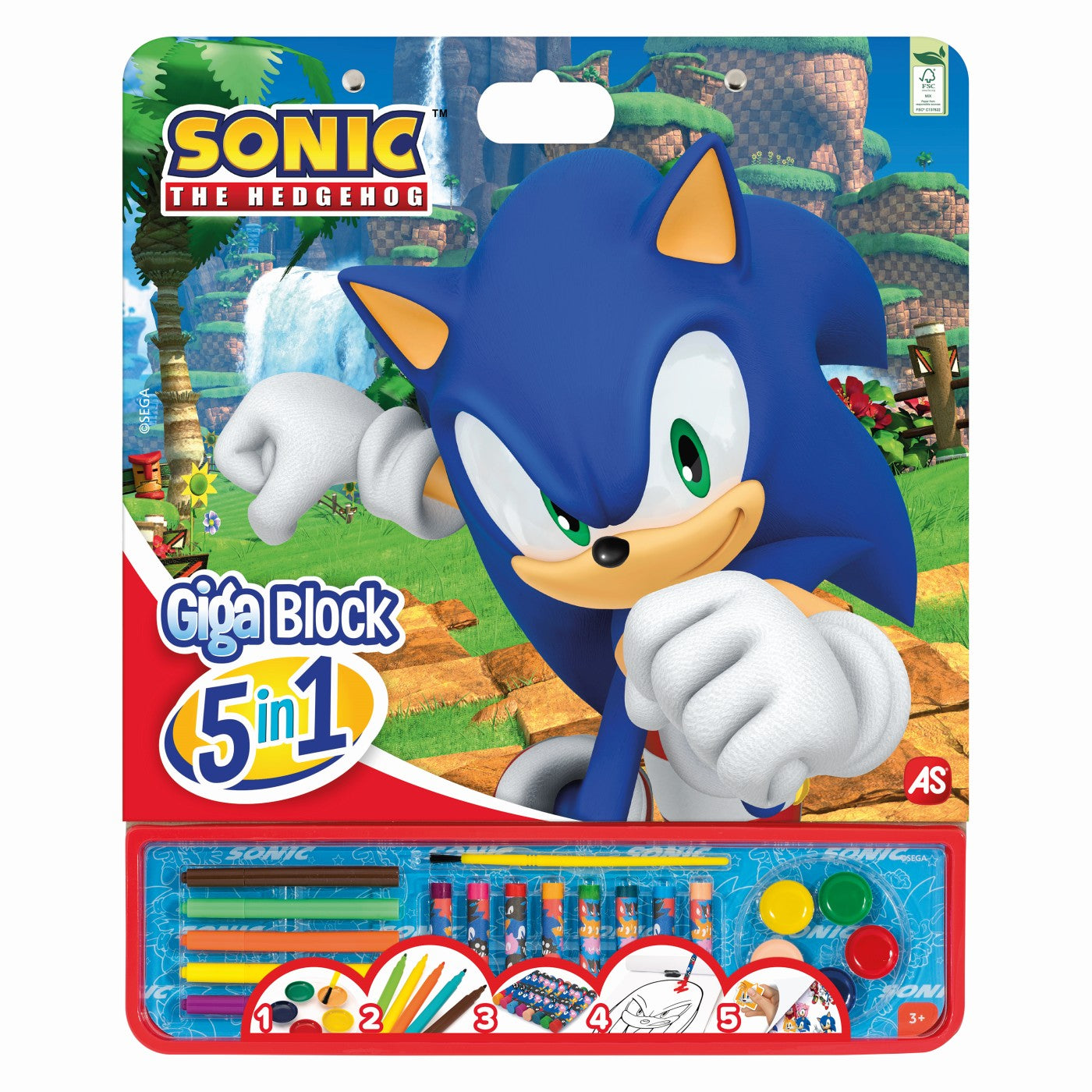 SONIC THE HEDGEHOG SET PENTRU DESEN GIGA BLOCK 5 IN 1 AS - Imagine 1 [ps:82635daa-c3c3-4966-8e27-55f11b26fd9d]