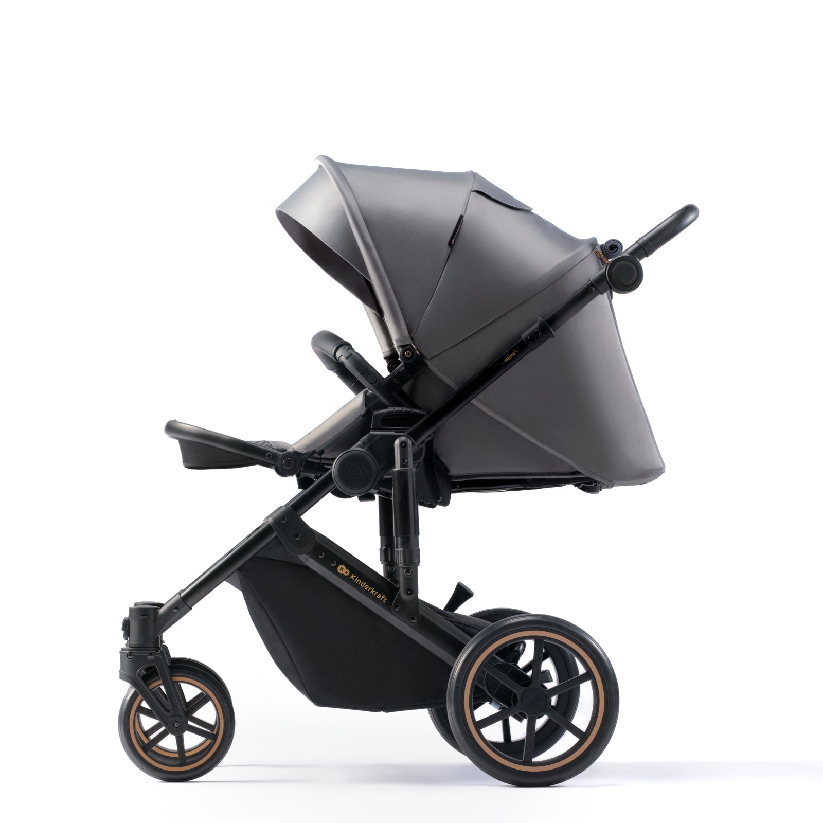 CARUCIOR 2 IN 1 KINDERKRAFT PRIME 2, DARK GREEN - Gri Închis