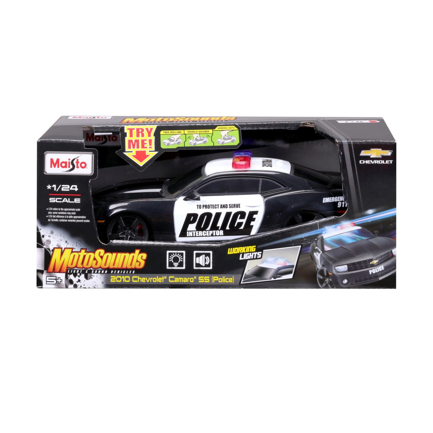MAISTO MOTOSOUNDS MASINUTA CHEVROLET CAMARO SS 2010 DE - Imagine 1 [ps:1ffc9149-76d0-4237-81fe-a334fef946b2]