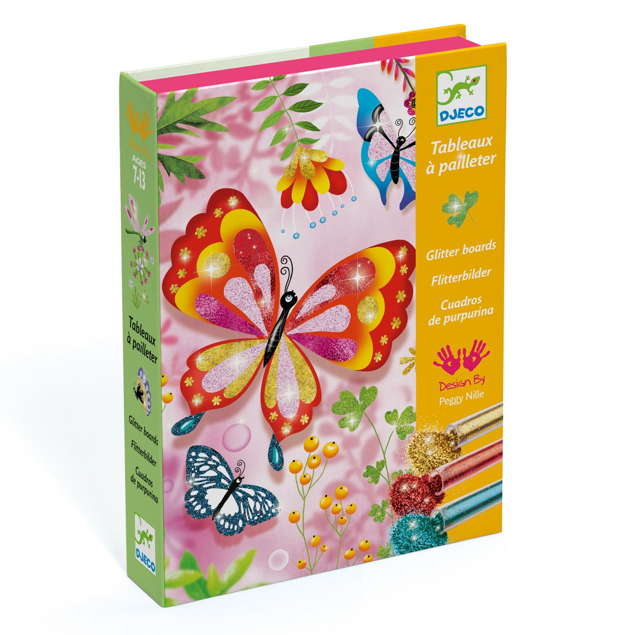 Joc creativ cu sclipici Fluturi, Djeco - Imagine 1 [ps:08e6caf2-420b-425b-a3e5-2ef523233a4a]