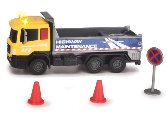 DICKIE ECHIPA DE UTILAJE CAMION CU SEMNE DE CIRCULATIE - Imagine 1 [ps:8047023d-2c86-46e3-afc1-4e1ab9ca12ef]
