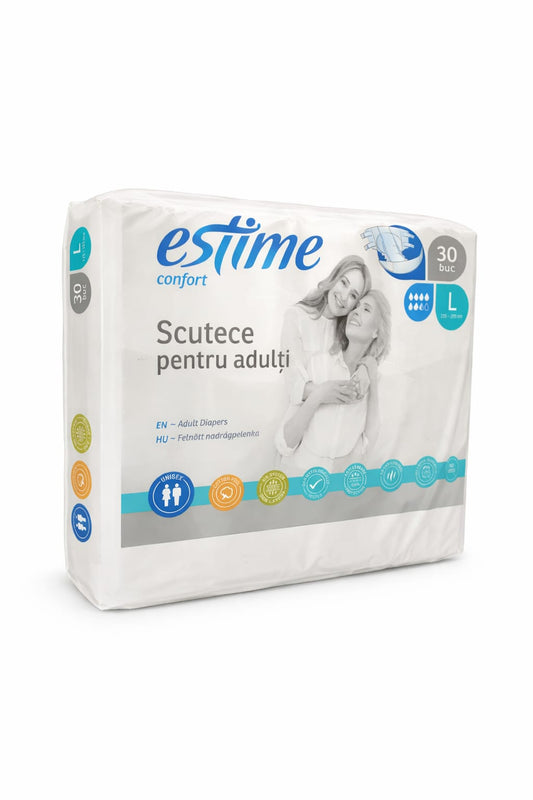 ESTIME Confort, scutece pentru adulti, L, 30 buc - Imagine 1 [ps:f0cbc239-b947-45a6-ba56-55f20eb4925e]