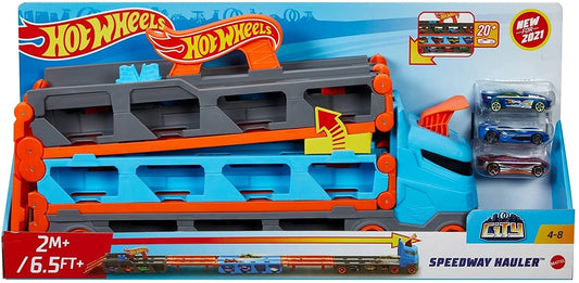 HOT WHEELS 2 IN 1 MEGA TRANSPORTATOR MASINI PISTA Mattel - Imagine 1