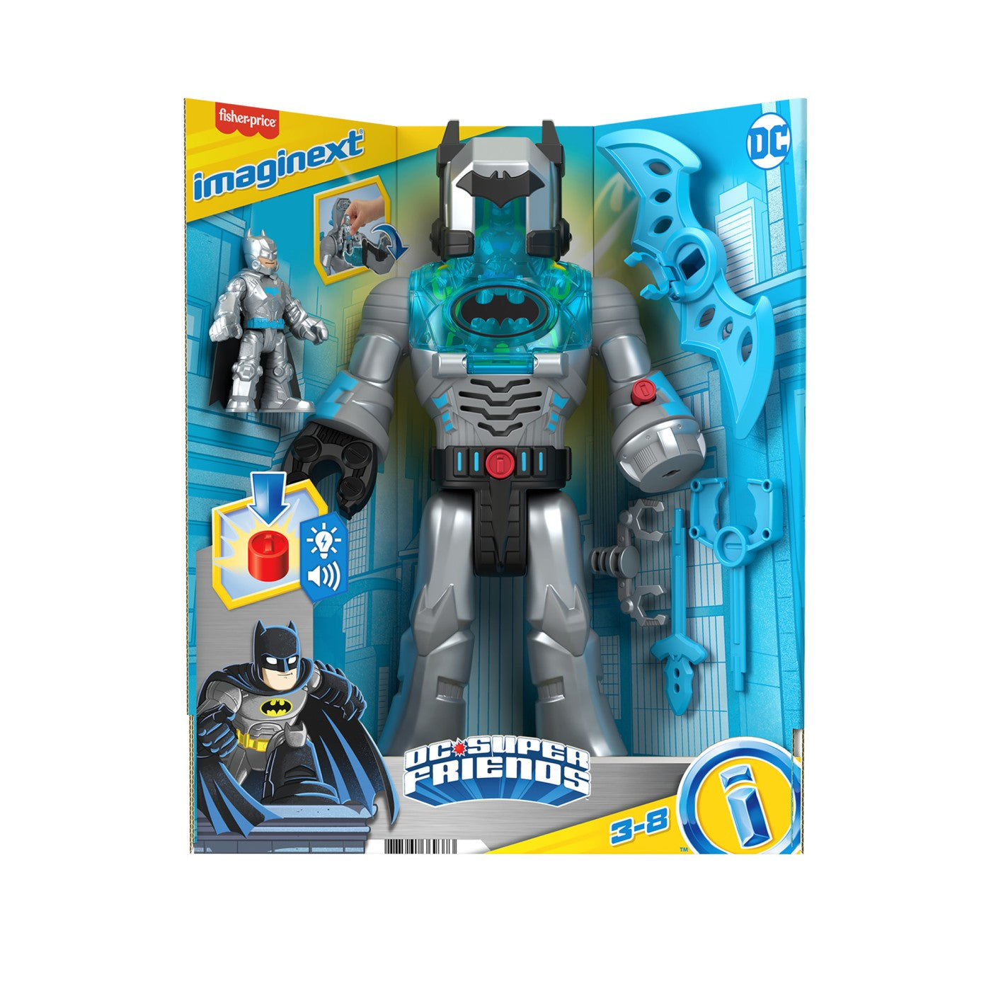 FISHER PRICE IMAGINEXT DC SUPER FRIENDS ROBOT BATMAN IN - Imagine 1 [ps:e70141f3-902d-4bdd-b302-dd0101608744]