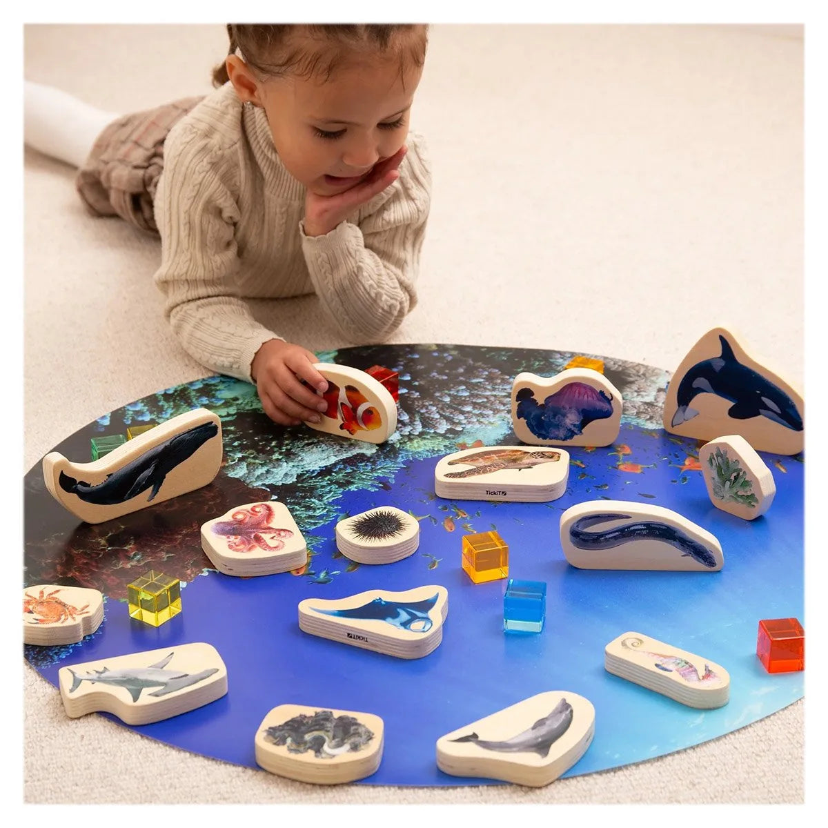 Blocuri Lemn Animale Marine Tickit, 15 piese | infant.ro - Default Title (1) [ps:41859e2c-c732-4a7c-b7c2-e285645c381c]