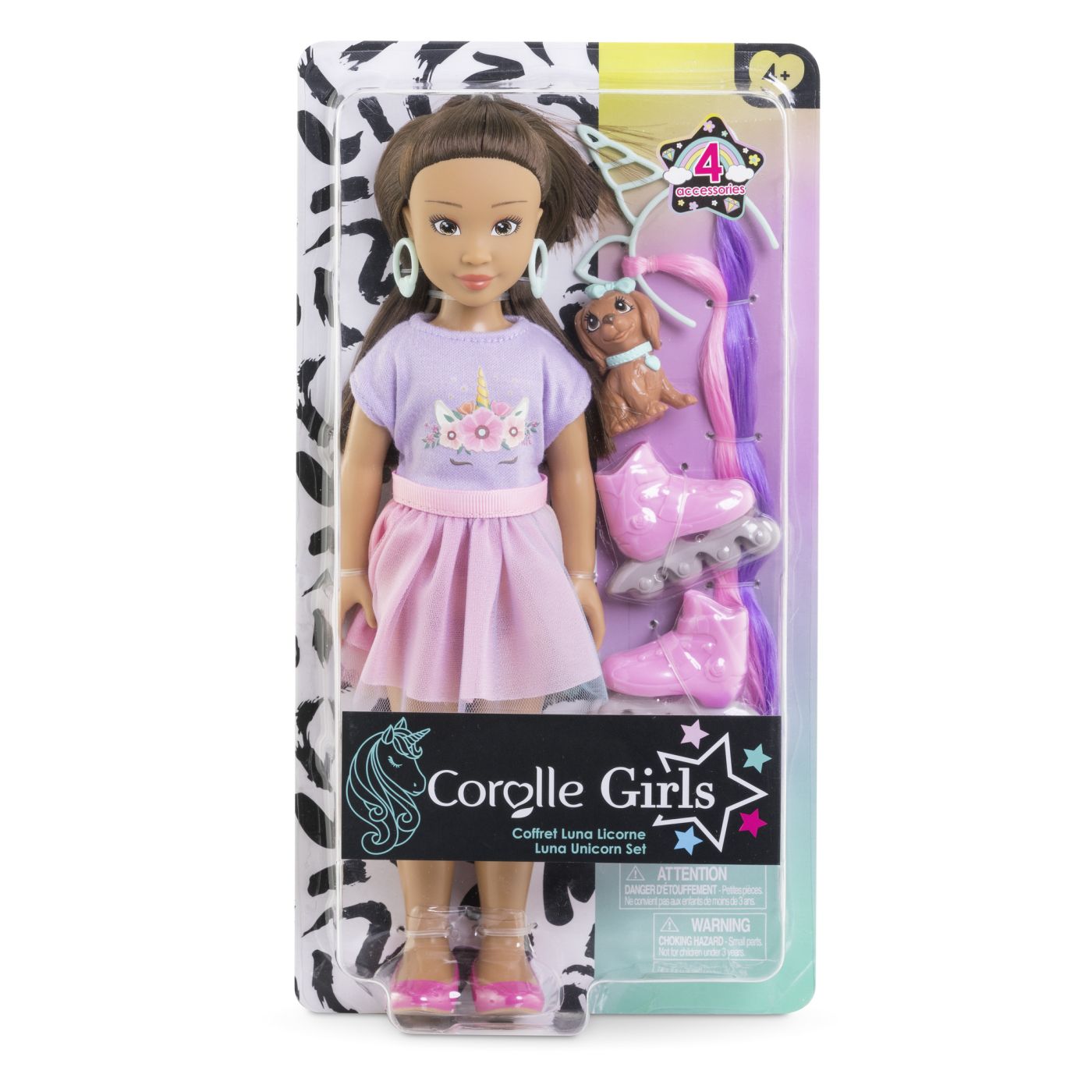 COROLLE SET UNICORN PAPUSA LUNA 28CM Simba - Imagine 1