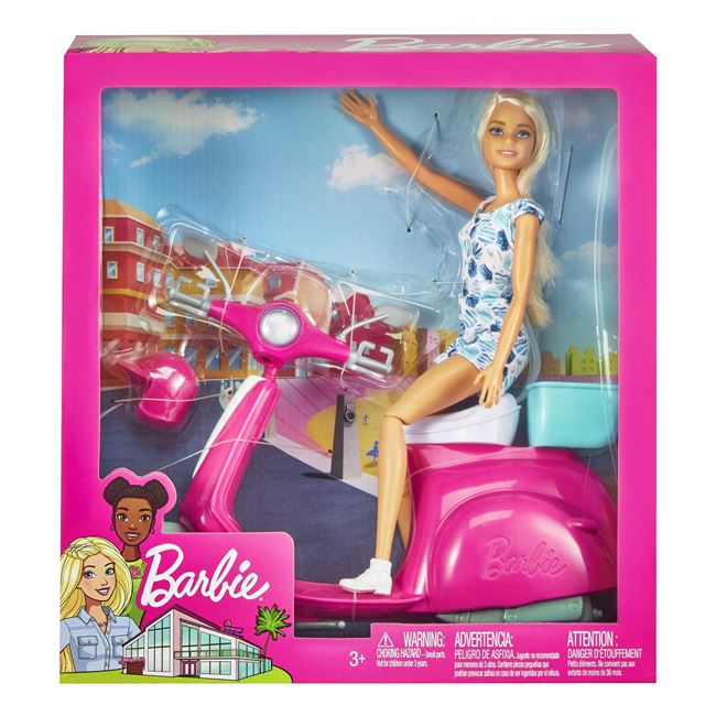 Papusa Barbie cu Scooter Mattel - Jumbo | infant.ro - Default Title (1) [ps:ec90d83f-e214-493b-9133-ea5a790e84ab]