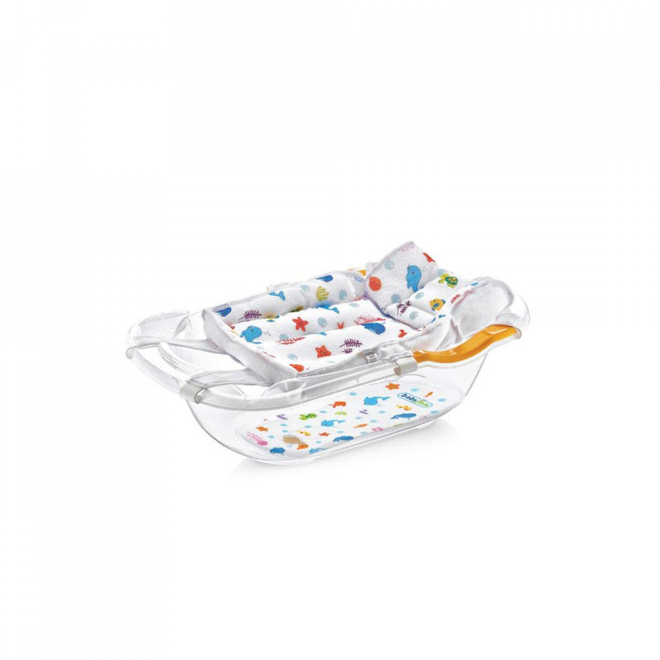 Hamac din spuma pentru cadita BabyJem Ocean Baby (Culoare: Alb) [ps:1c3423f6-35b4-4c6a-bff7-46171b5cdb8f]