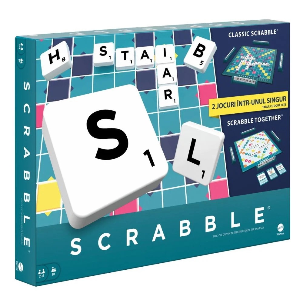 JOC SCRABBLE CLASIC IN LIMBA ROMANA Mattel - Imagine 1 [ps:66475cbf-549f-4c66-946d-df43202a1478]
