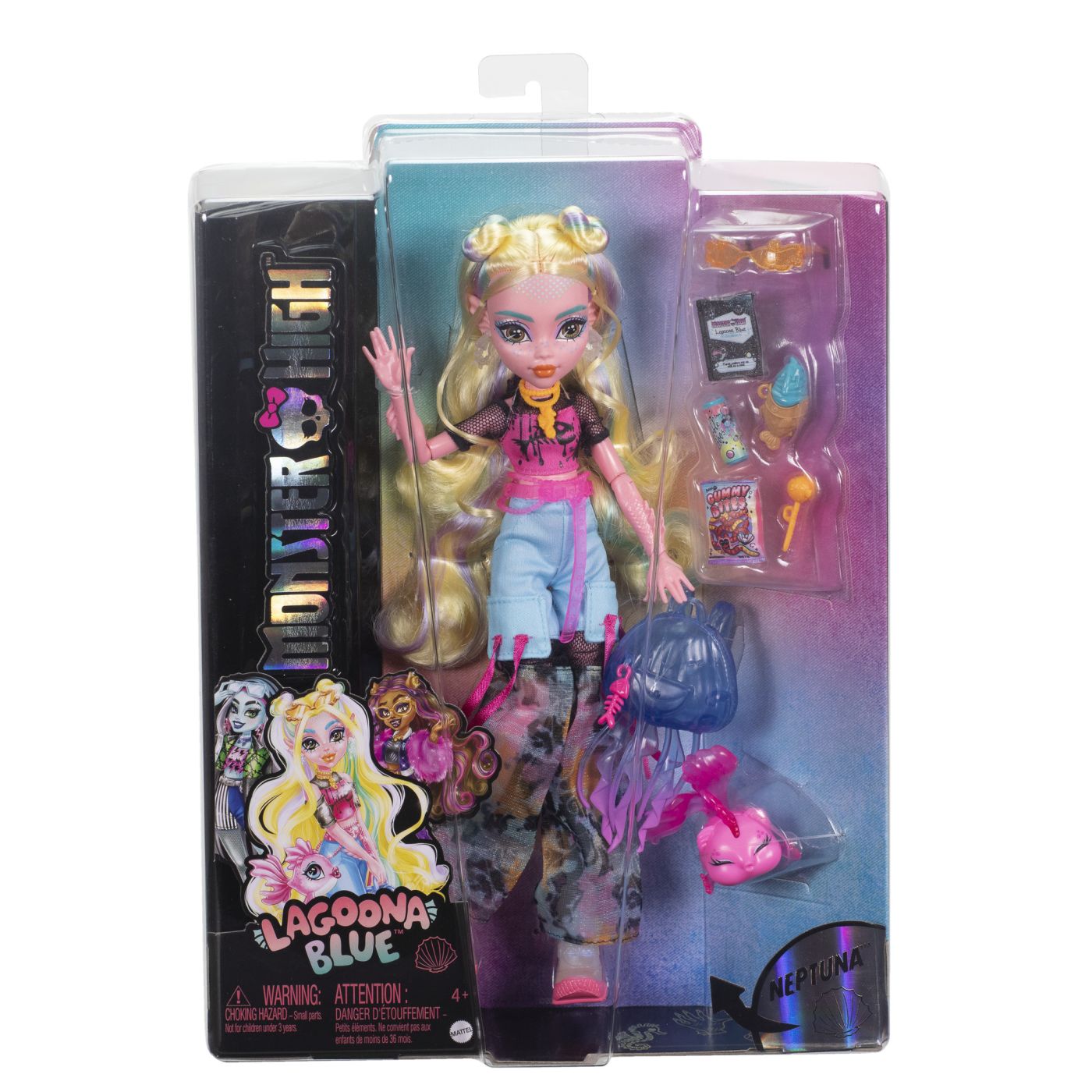 MONSTER HIGH PAPUSA LAGOONA BLUE SI PESTISORUL NEPTUNA - Imagine 1