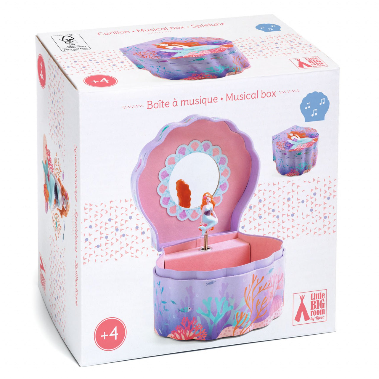 Cutie muzicala Sirena, Djeco - Imagine 1 [ps:6ae19684-7190-4de7-969e-8ce8999f9b7a]