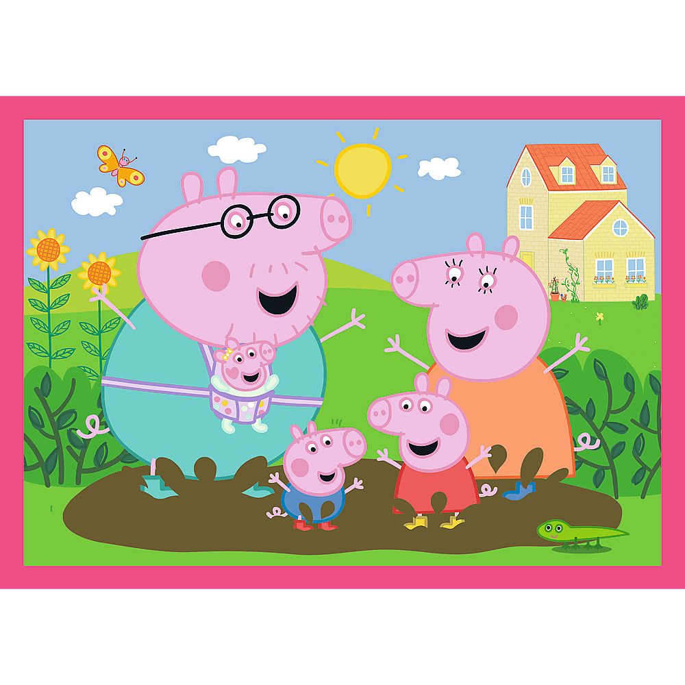 PUZZLE TREFL 4IN1 PEPPA PIG IUBESTE AVENTURILE - Peppa Pig (1) [ps:bf5836a6-fd13-49ce-8040-18900181e041]