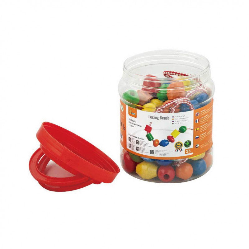 Set 90 de margele din lemn de insirat, Viga - Imagine 1