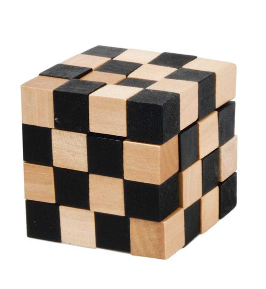 Joc logic IQ 3D Puzzle negru&natural Anaconda , Fridolin - Imagine 1 [ps:e396a584-d1f1-42f1-a791-3c3023377a9b]