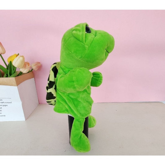 Papusa de Mana Pasare Flippy, Plus, 30cm, Alb/Negru - Model Broasca, Verde (1) [ps:af6b86a4-1ba2-4b39-98b4-4a4711a1e51c]