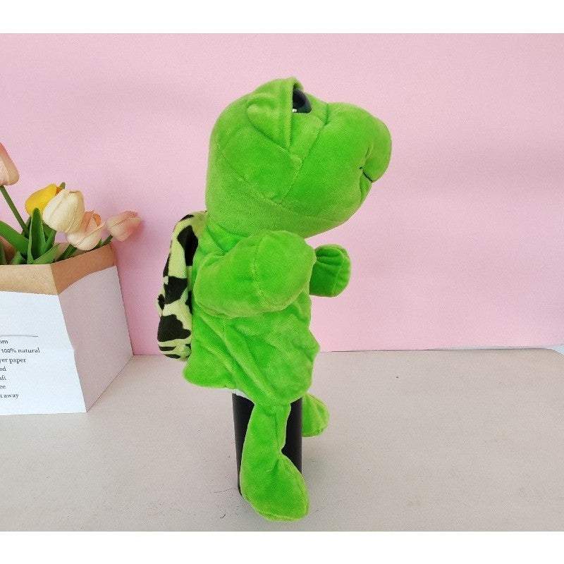 Papusa de Mana Pasare Flippy, Plus, 30cm, Alb/Negru - Model Broasca, Verde (1) [ps:af6b86a4-1ba2-4b39-98b4-4a4711a1e51c]