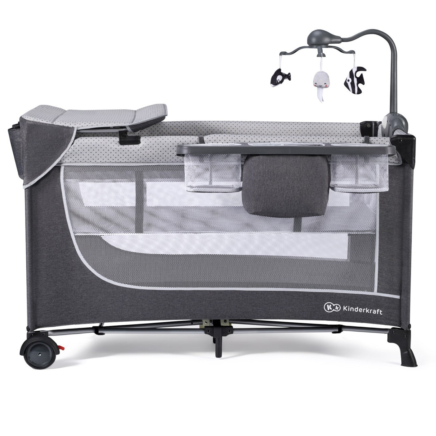 PATUT DE CALATORIE KINDERKRAFT LEODY, CU ACCESORII, GREY - Imagine 1
