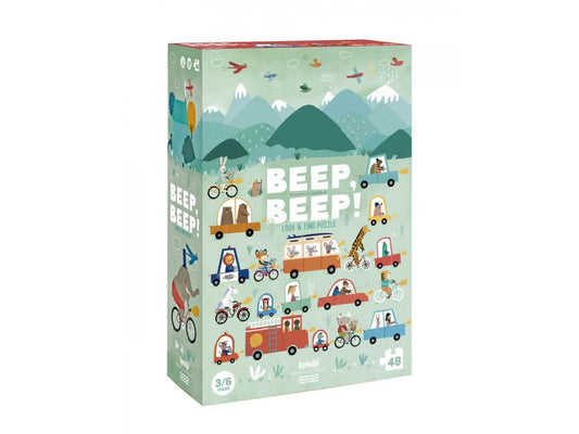 Puzzle gigant Beep Beep! Londji - Imagine 1 [ps:82b30391-7fb1-47dc-91b6-18bd3f108405]