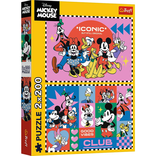 PUZZLE TREFL 2X200 DISNEY MICKEY MOUSE TIMP CU PRIETENII - Imagine 1 [ps:69a4a766-e424-4613-b8d8-dbf0c5a24c0a]