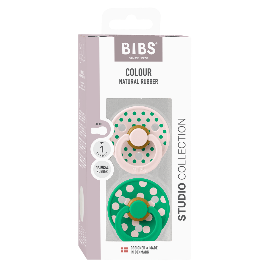 Set 2 Suzete BIBS Colour Studio Polka Dots, 0 luni+ | - Petal/Cactus (1) [ps:36b5fdad-cfdd-4542-954c-17ca418cc3c9]