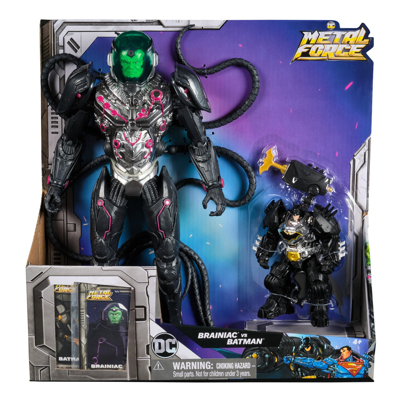 DC METAL FORCE SET FIGURINE DE ACTIUNE BRAINIAC VS - Imagine 1 [ps:a49c0da9-54c3-4741-acc3-0da2392e28c7]