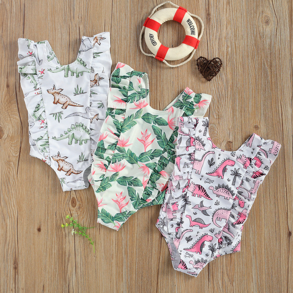Costum de baie Jurassic Drool (Marime: 110, Model: Dinozauri roz) [ps:08d54d70-ea9b-4e48-8c72-20aaa490e76d]