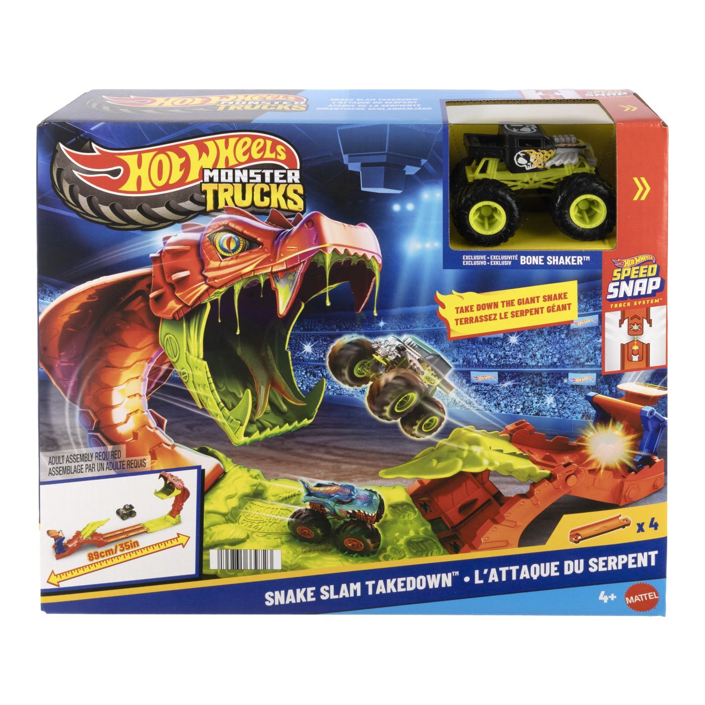HOT WHEELS MONSTER TRUCK SET DE JOACA PISTA INVINGE - Imagine 1
