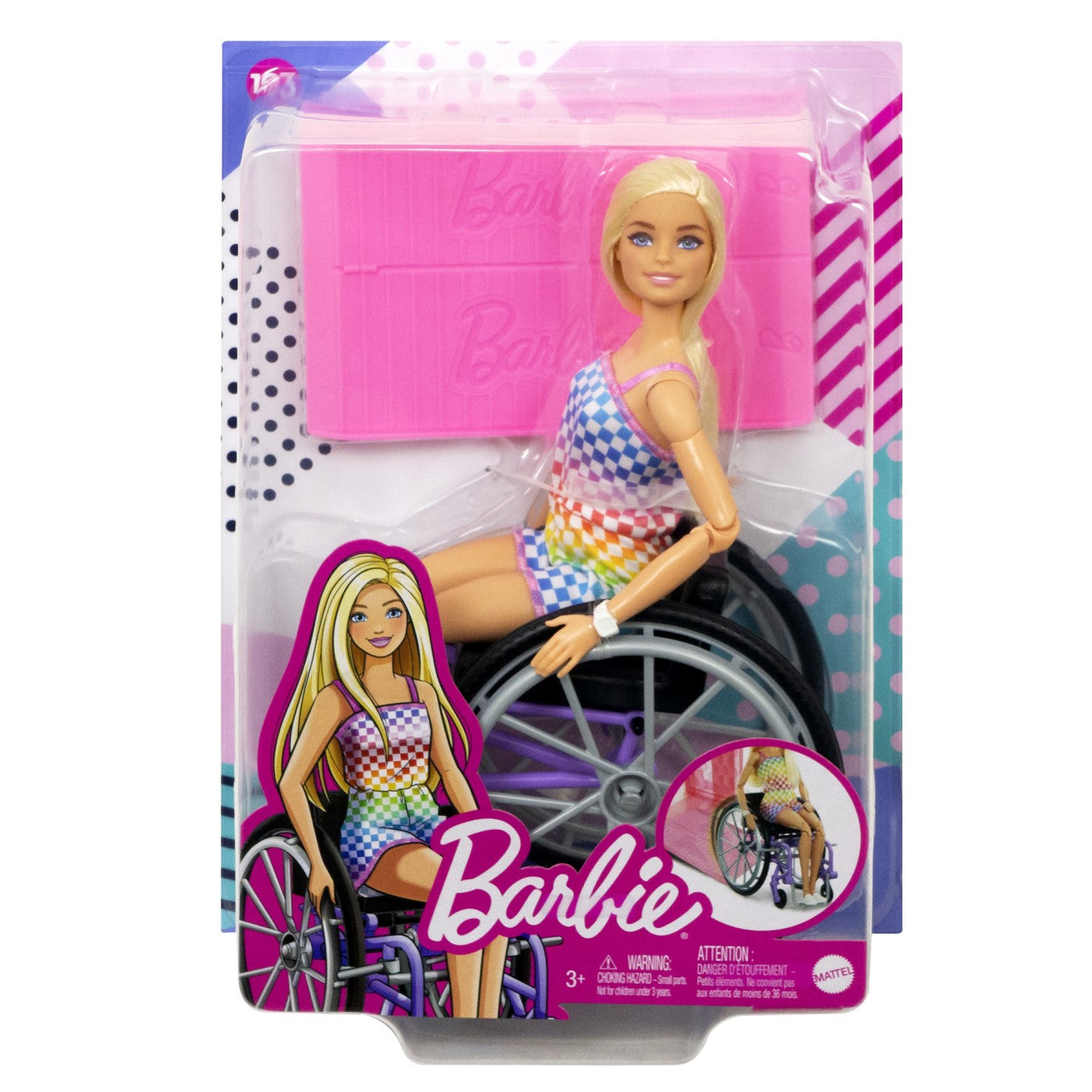 BARBIE PAPUSA BARBIE BLONDA IN SCAUN CU ROTILE Mattel - Imagine 1 [ps:7b885e9d-32d5-490c-b8ee-a712673d38db]
