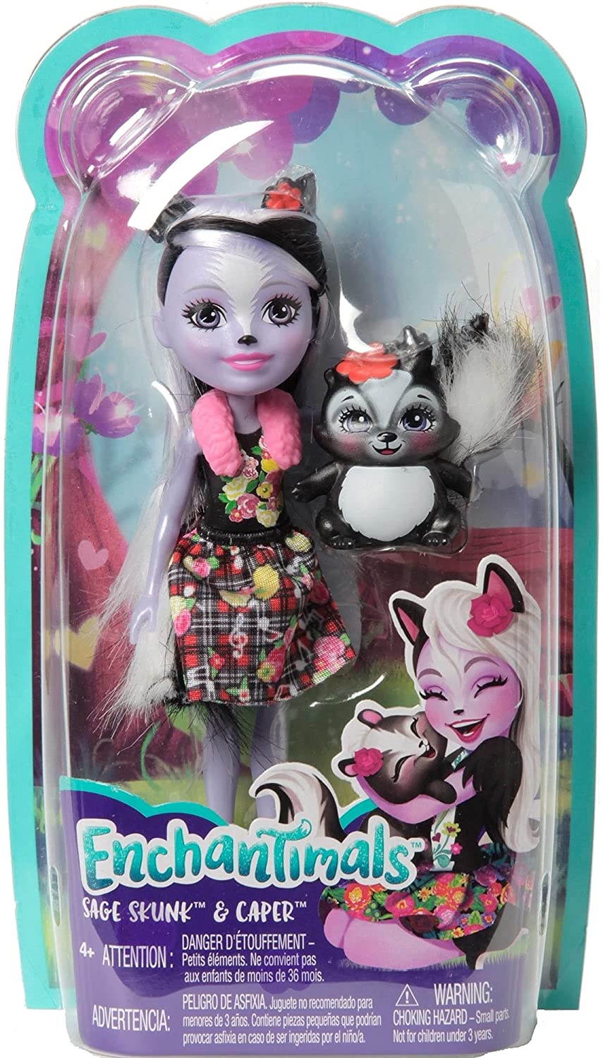 ENCHANTIMALS PAPUSI CU ANIMALUTE SAGE SKUNK SI CAPER Mattel - Imagine 1 [ps:783e5368-3882-43ca-b515-7ebe361fb5e1]