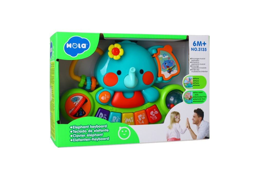 ELEFANT PIANINA MUZICALA Jucarii Bebe - Imagine 1