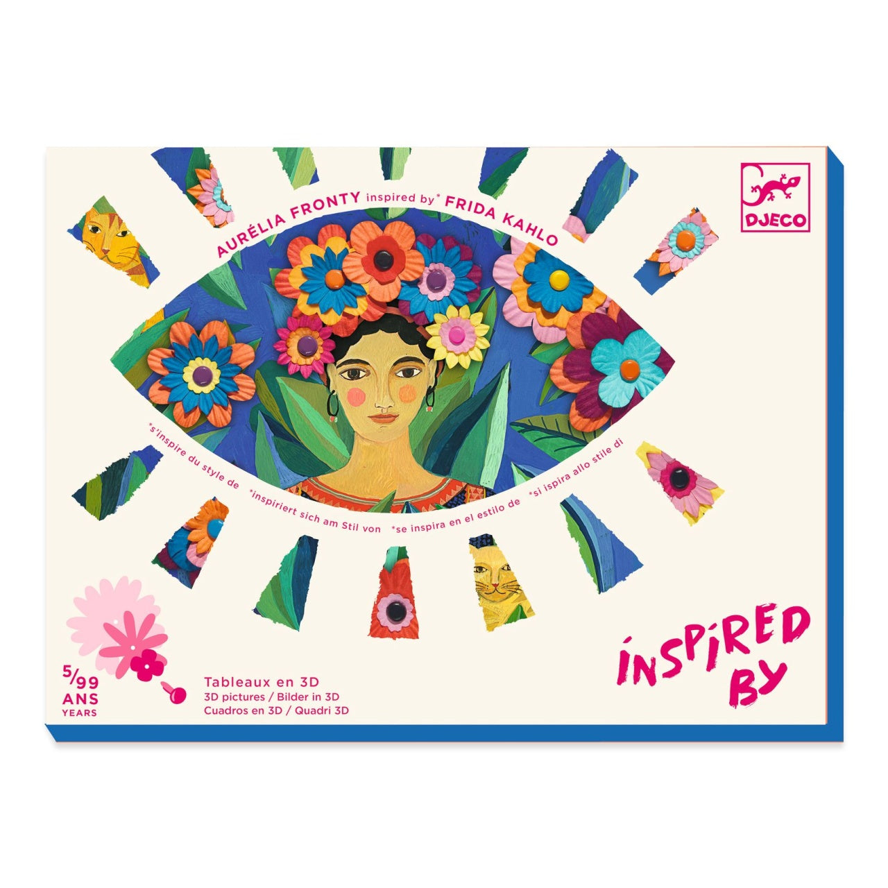 Set creativ Inspired by Frida Kahlo, Djeco - Imagine 1 [ps:10d177b5-bda3-4896-9fe4-dddd3de71516]