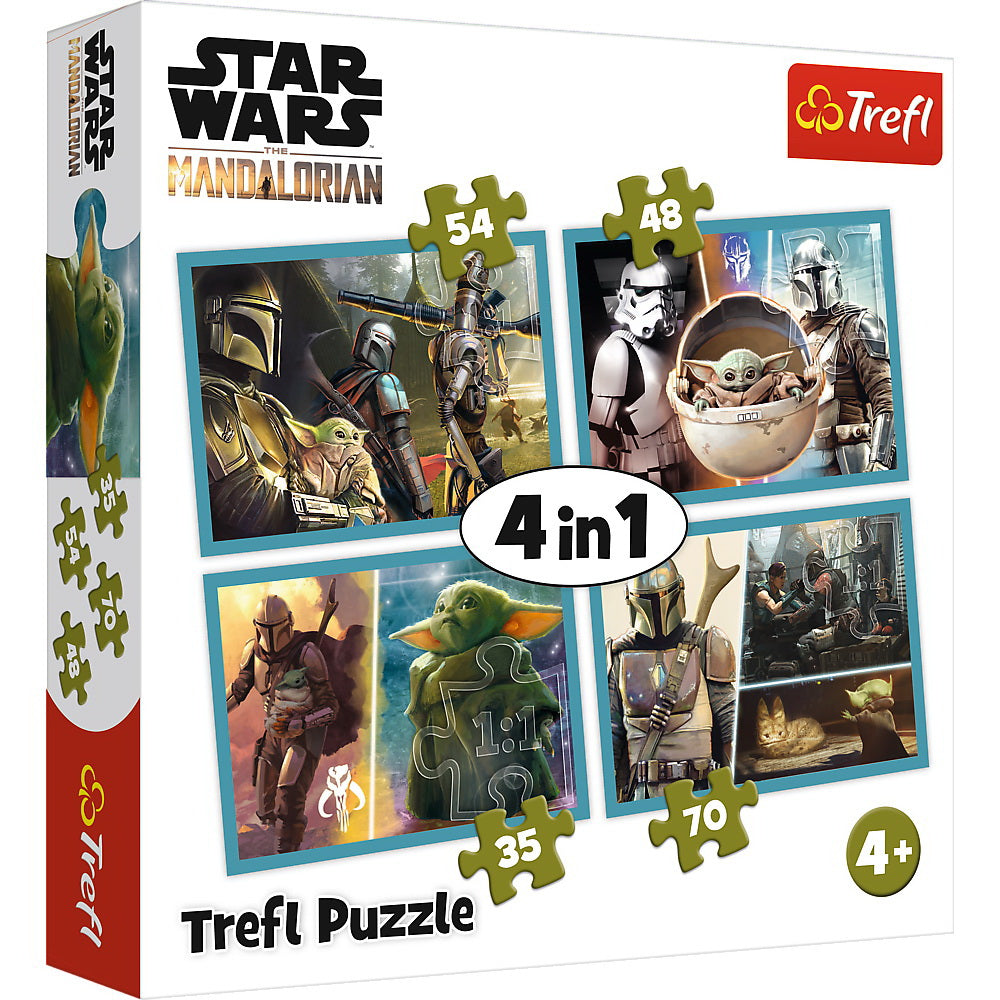 PUZZLE 4IN1 MANDALORIAN SI LUMEA LUI Trefl - Imagine 1 [ps:38721f7b-2db2-44f5-971a-db3999503dff]
