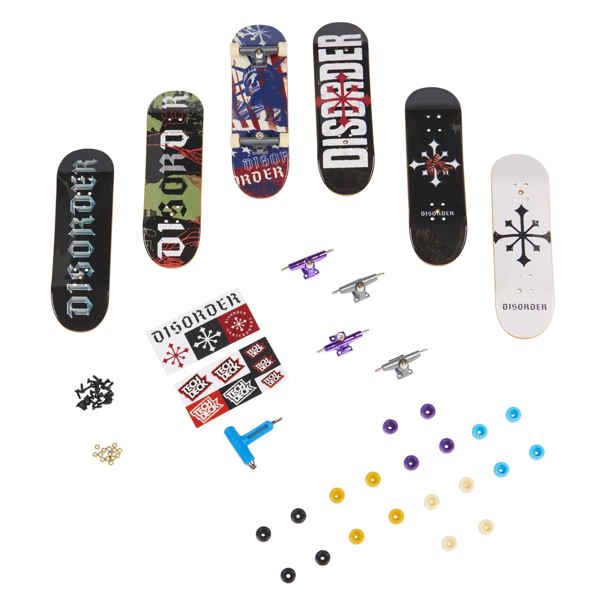 TECH DECK PACHET 6 PIESE CU ACCESORII FINGERBOARD HEART - Disorder (1) [ps:51a3cc90-5992-4ee0-b050-bd884bb47c93]