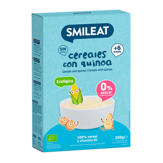 Smileat Cereale fara gluten cu quinoa 200g, +6 luni, Eco - Imagine 1 [ps:b87437f0-f916-48e9-8f9a-e61db588be75]