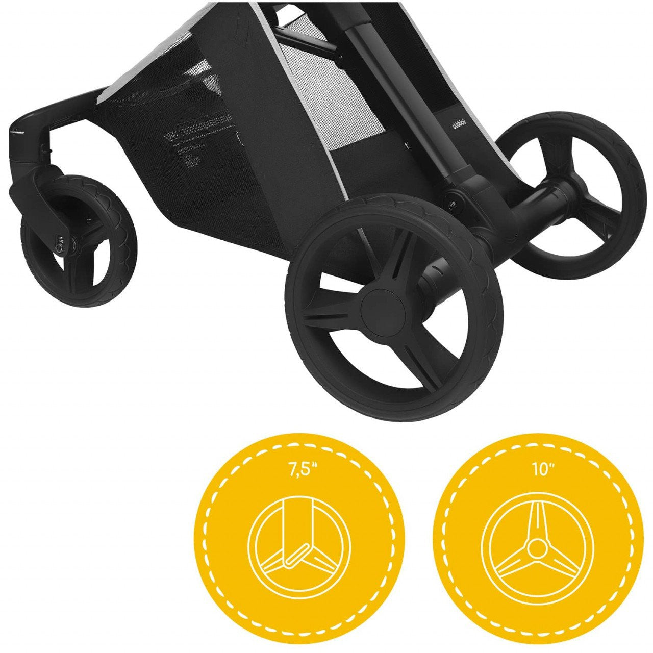 Carucior transformabil 2 in 1 Skiddou Nasjo Normandic - Negru [ps:61e0db2c-03f5-46d8-9c53-edba71f93b48]