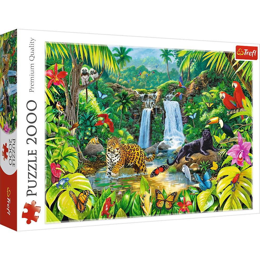PUZZLE TREFL 2000 PADUREA TROPICALA - Imagine 1 [ps:ed846db7-ec75-4877-a6b7-23107f50033d]