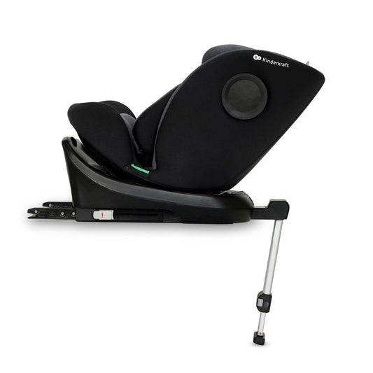 SCAUN AUTO I-SIZE, 40-150 CM, KINDERKRAFT I-360, BLACK - Negru
