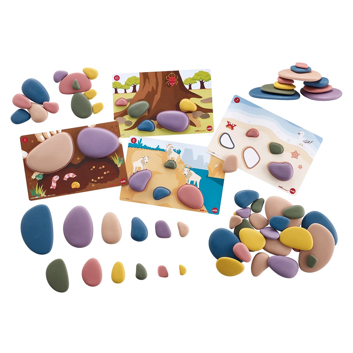 Family Pebbles - Set 72 Pietricele Activități Edx Education - Default Title (1) [ps:47a2bde2-e410-4847-810c-6c8276fa543d]