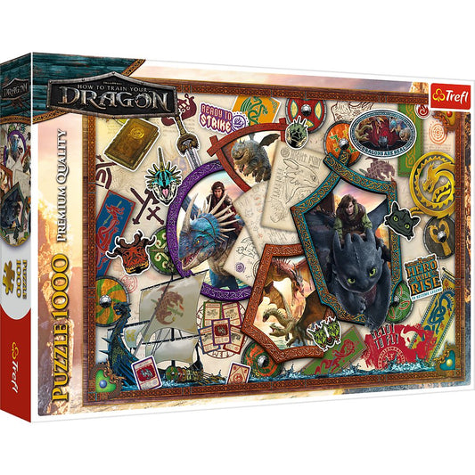 PUZZLE TREFL 1000 CUM SA ITI DRESEZI DRAGONUL EROII - Imagine 1 [ps:0921041e-3b00-4466-a9f0-95d7015120fa]