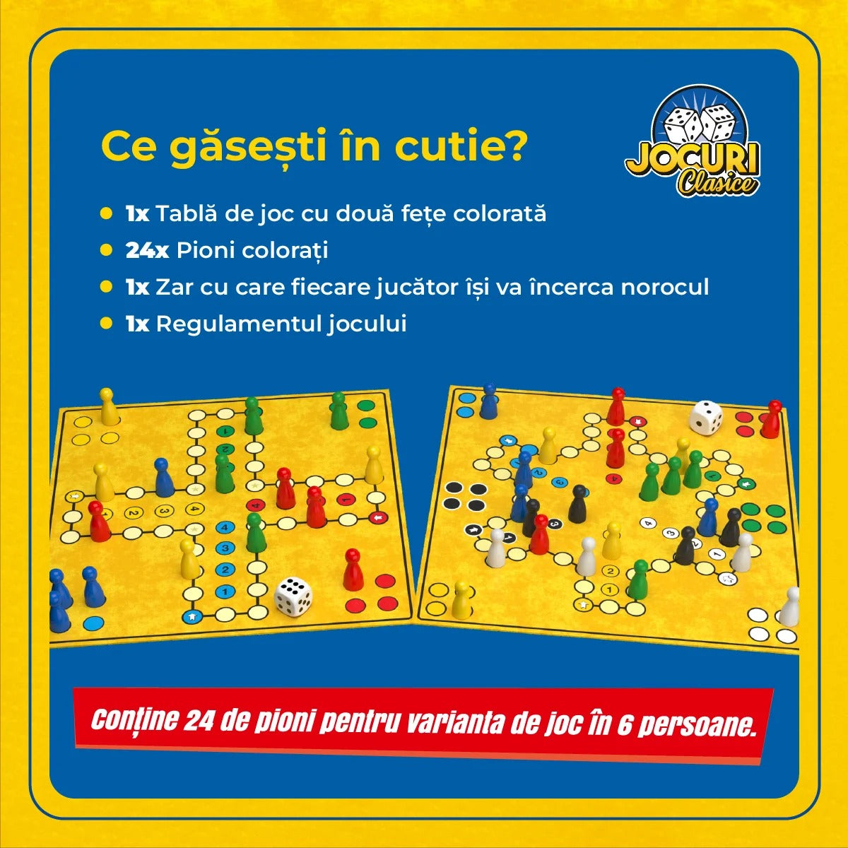 Joc de Societate Nu te Supăra D-TOYS - Pentru 2-4 Jucători - Default Title (1) [ps:43ef7741-3465-458a-a0c6-cc4661af3081]