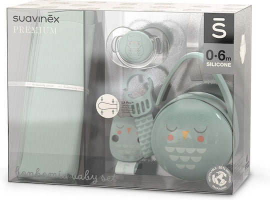 Set cadou BONHOMIA 4 piese, menta, Suavinex - Imagine 1 [ps:2829387c-4ed4-46e5-a206-3df23ff62411]