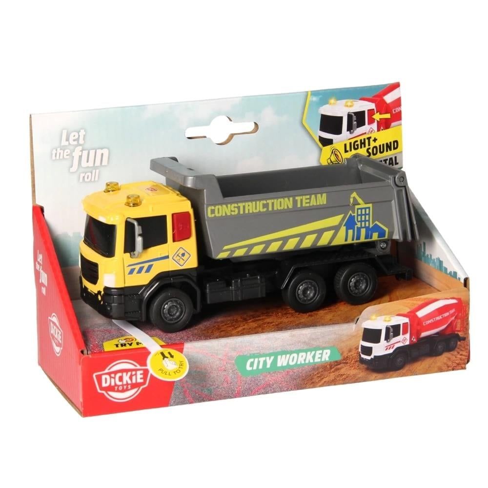 DICKIE TOYS CITY WORKER  VEHICUL DE CONSTRUCTII CU - Galben [ps:ab93079e-048e-4abc-bf85-51bdbccfd13b]
