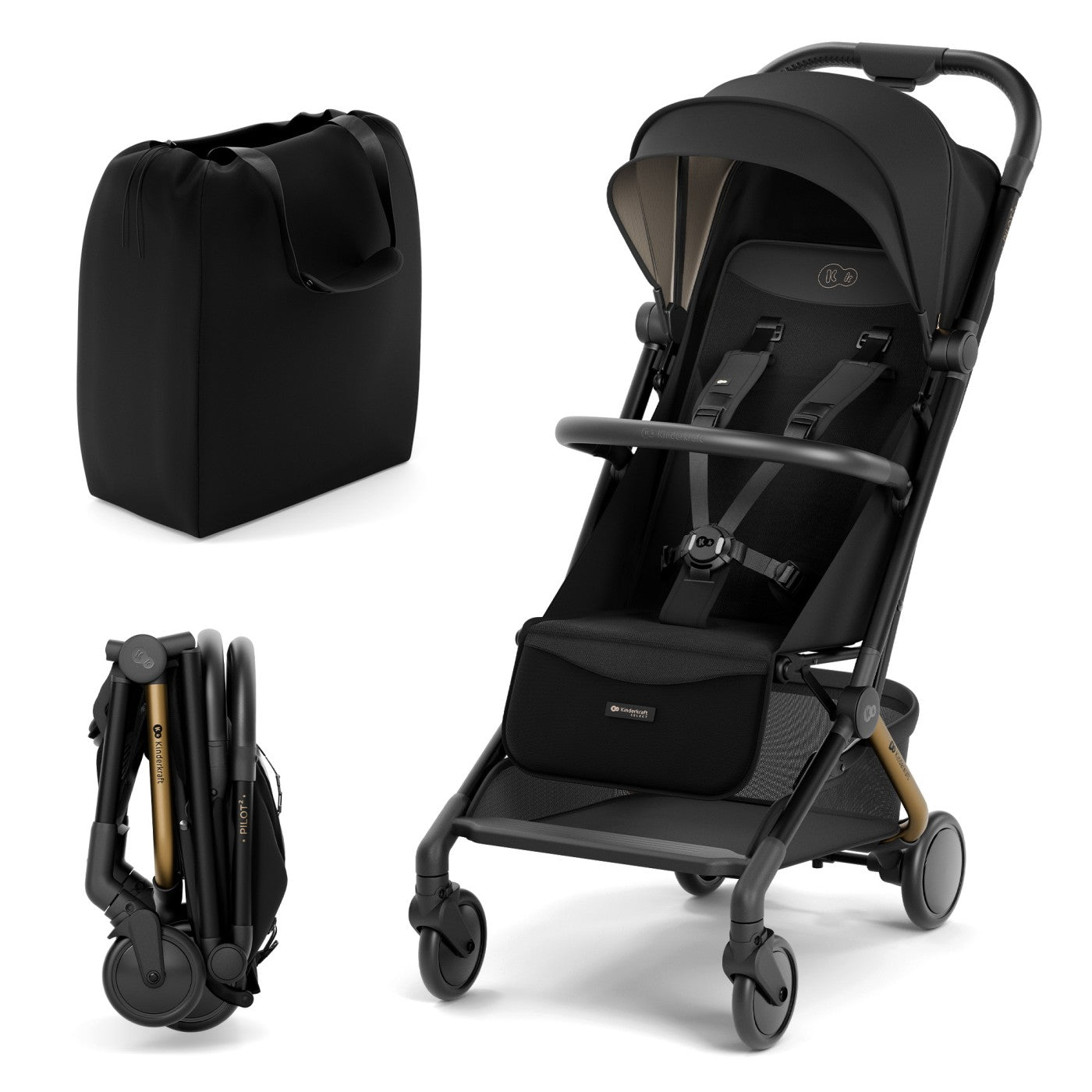 CARUCIOR SPORT KINDERKRAFT PILOT 2, 0-22 KG, MIDNIGHT BLACK - Imagine 1 [ps:a292b356-728b-4e2d-9f53-86e22b47c3de]