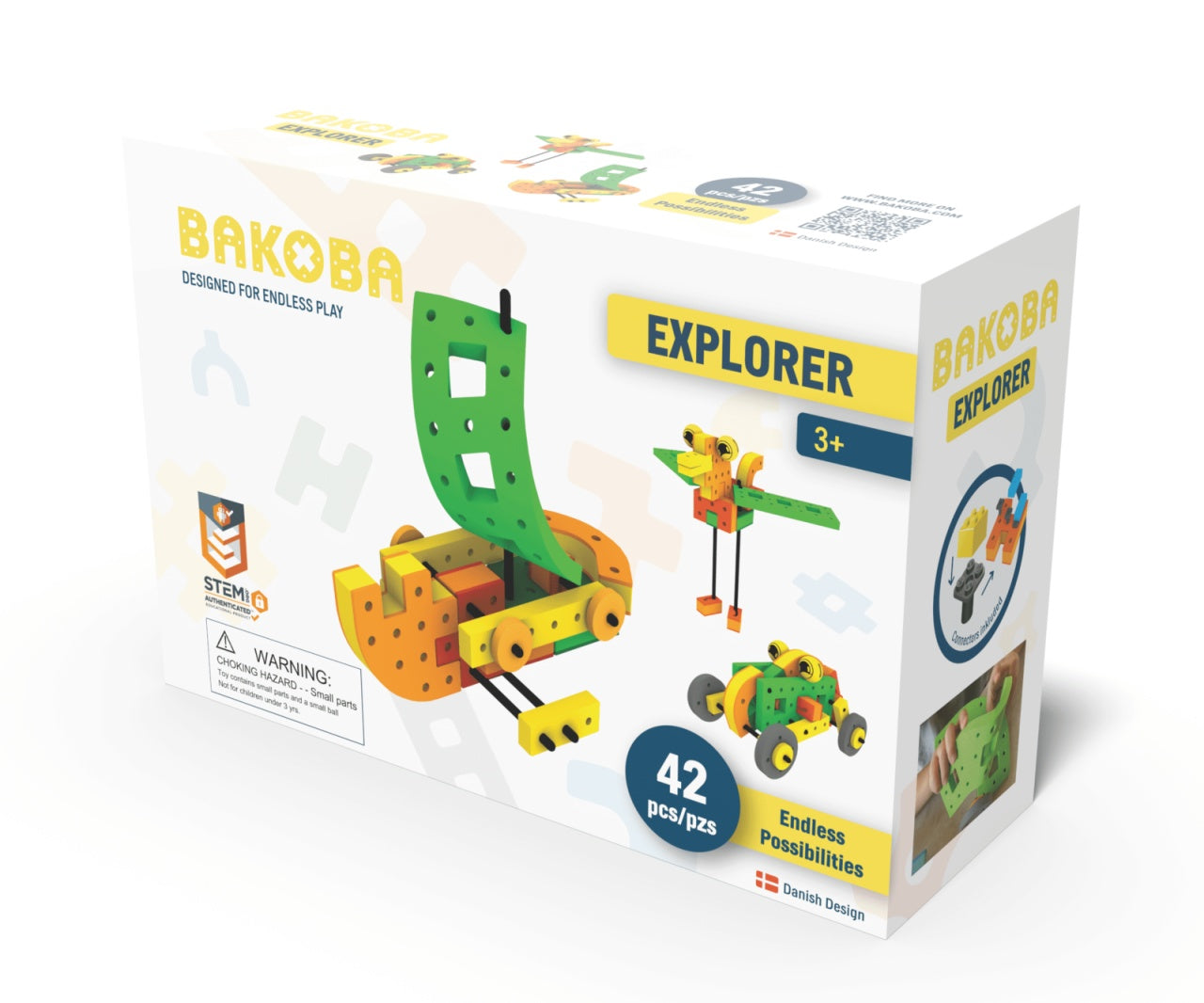 Joc de construit cu blocuri Explorer, Bakoba - Imagine 1 [ps:6ef72718-55d3-4dd7-bfd8-014a316cc3f5]