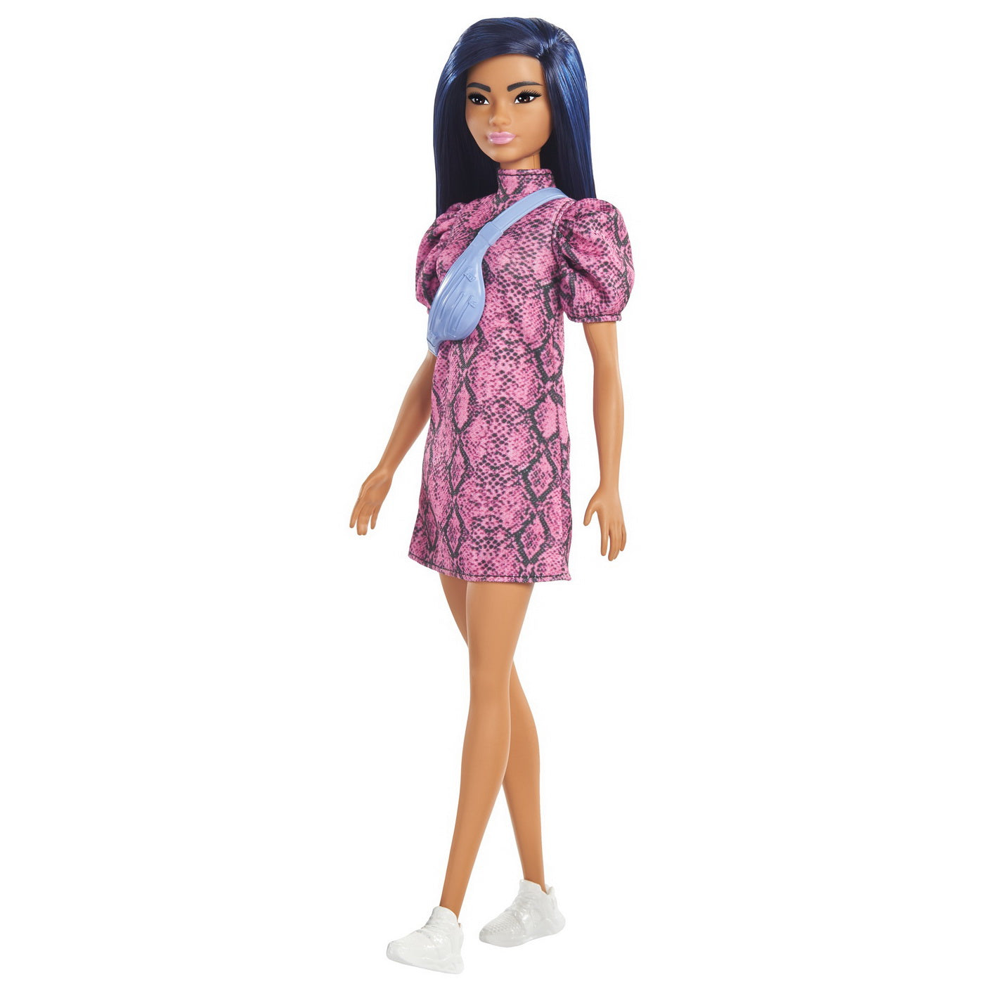 PAPUSA BARBIE FASHIONISTA BRUNETA CU ROCHITA MOV [ps:7afe8be4-91cd-455d-8b0e-5cac2e616e29]