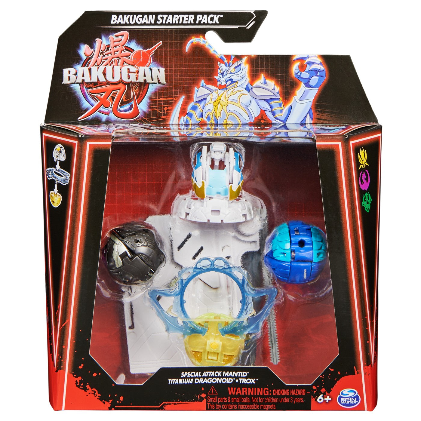 BAKUGAN STARTER PACK MANTID, TITANIUM DRAGONOID SI TROX - Imagine 1 [ps:668f4de8-ebac-40d7-8ac4-87ed13244a36]